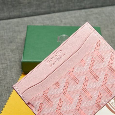 goyard card holder pink|kartenetui herren goyard.